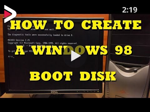 How to Create a Windows 98 Boot Disk دیدئو dideo